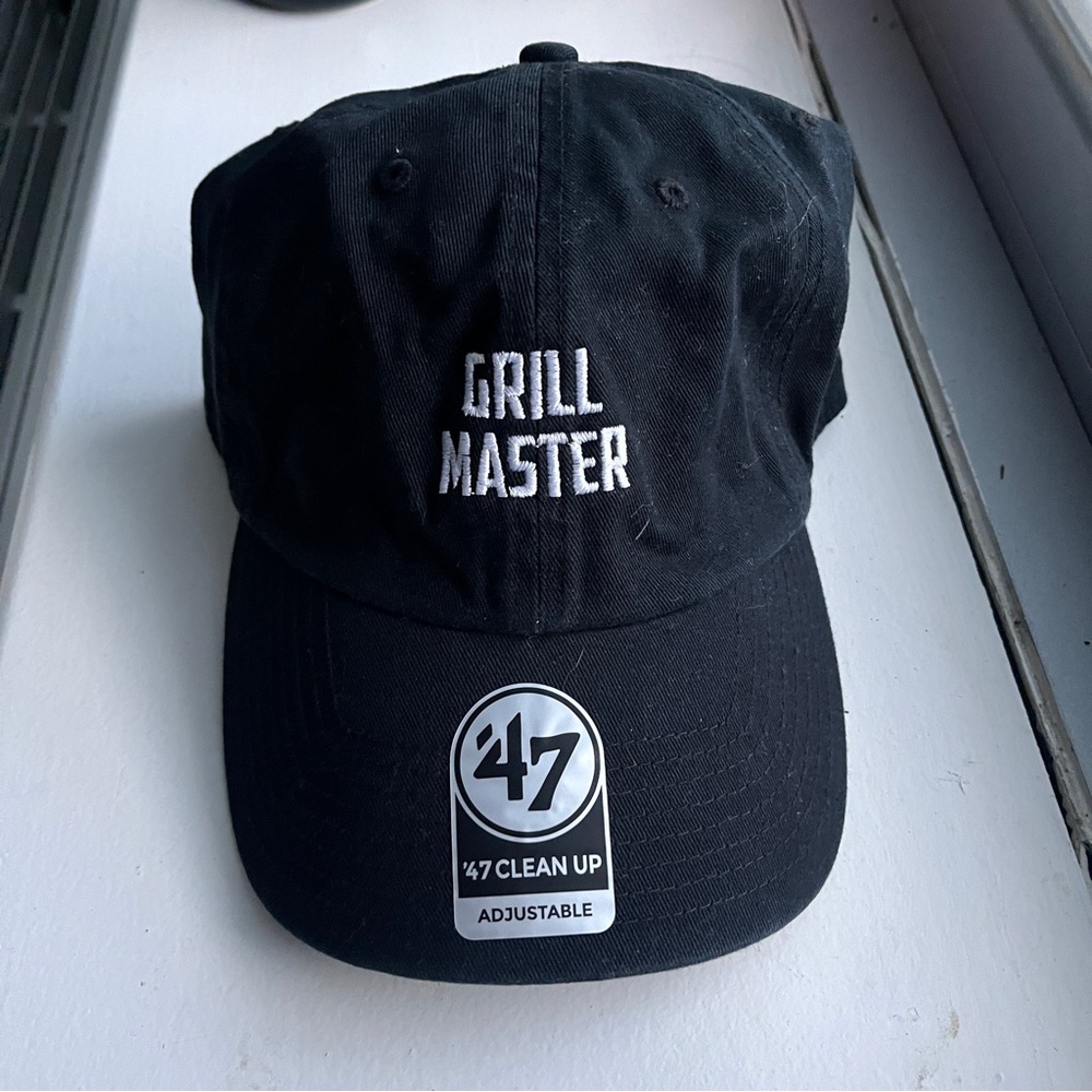 47 Black Grill Master Adjustable Hat